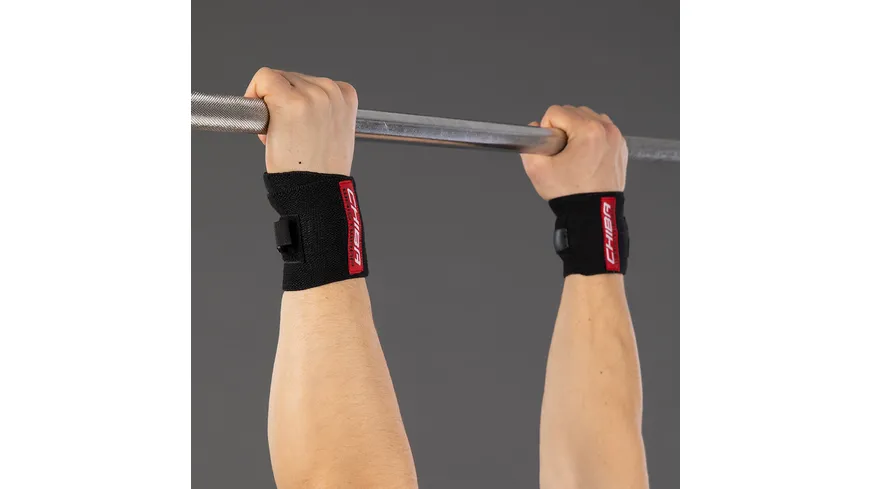 Chiba Fitness Unisex Handgelenksbandage, schwarz, onesize