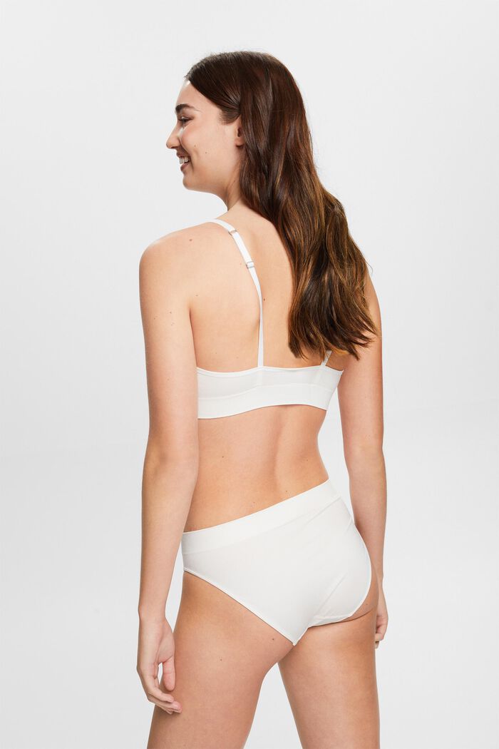 Nahtloser, wattierter Bralette mit Logo