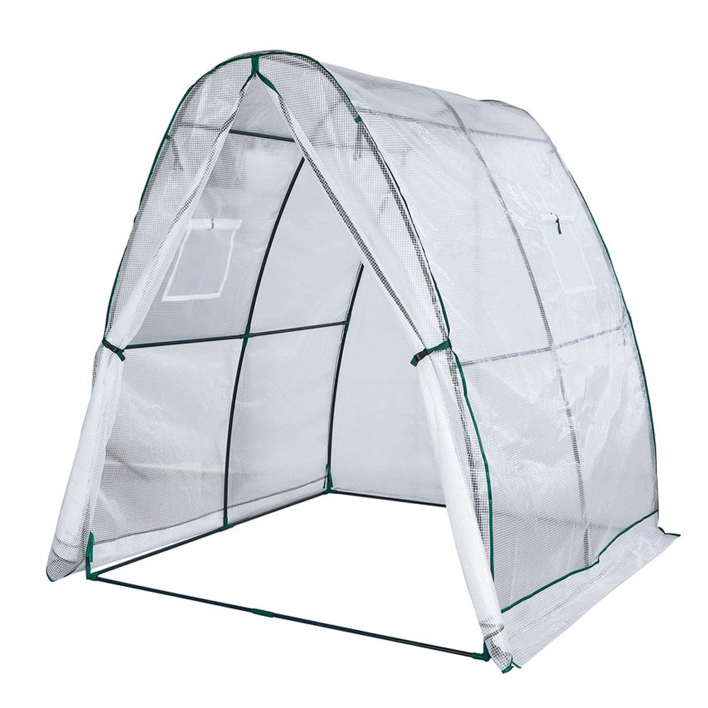 Powertec Garden Tomaten-Gewächshaus mit 1 Tor und 2 Fenstern