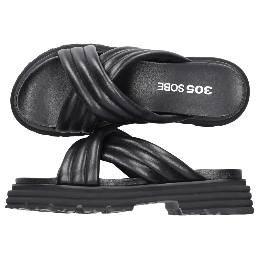 305 SOBE - Sandalen INA Kalbsleder - schwarz