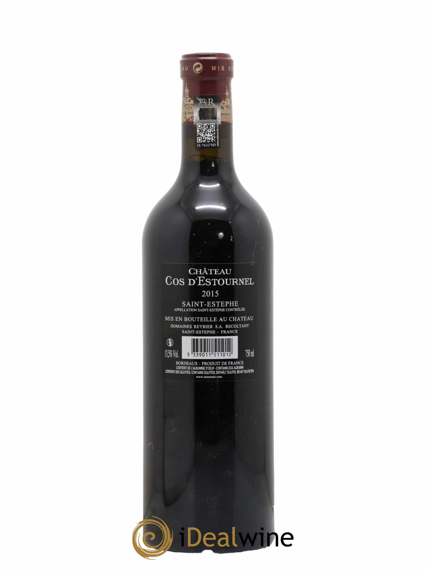 Cos d'Estournel 2ème Grand Cru Classé  2015 - Lot de 1 Bouteille