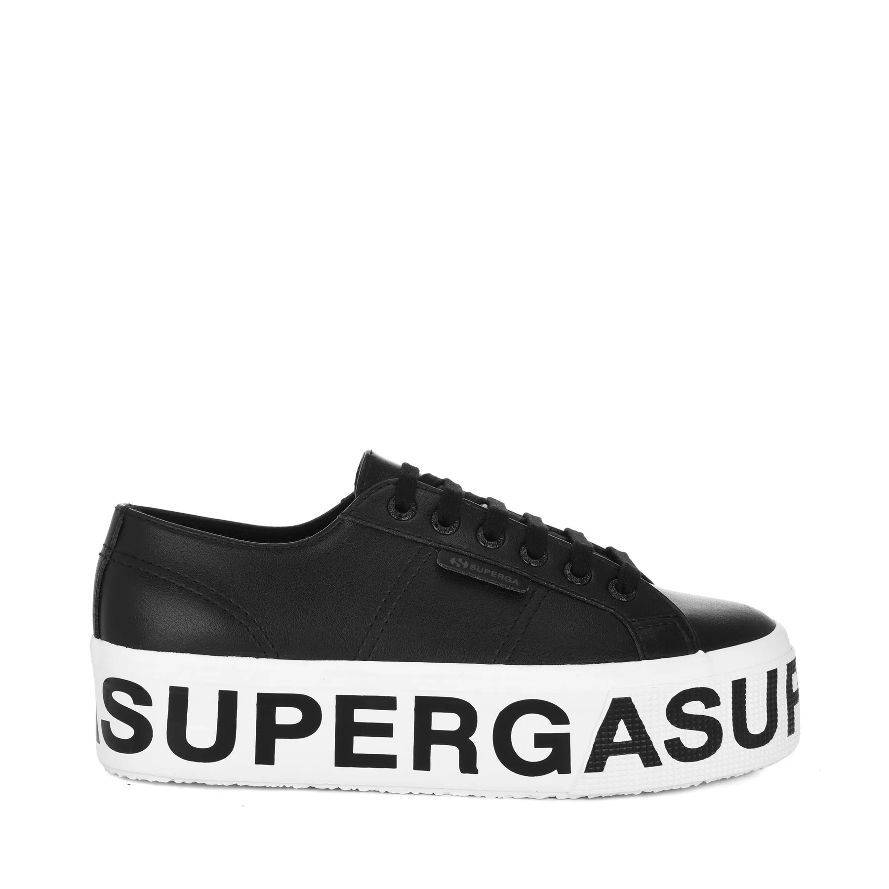 2790 VEGAN MATERIAL PLATFORM LETTERING-BLACK