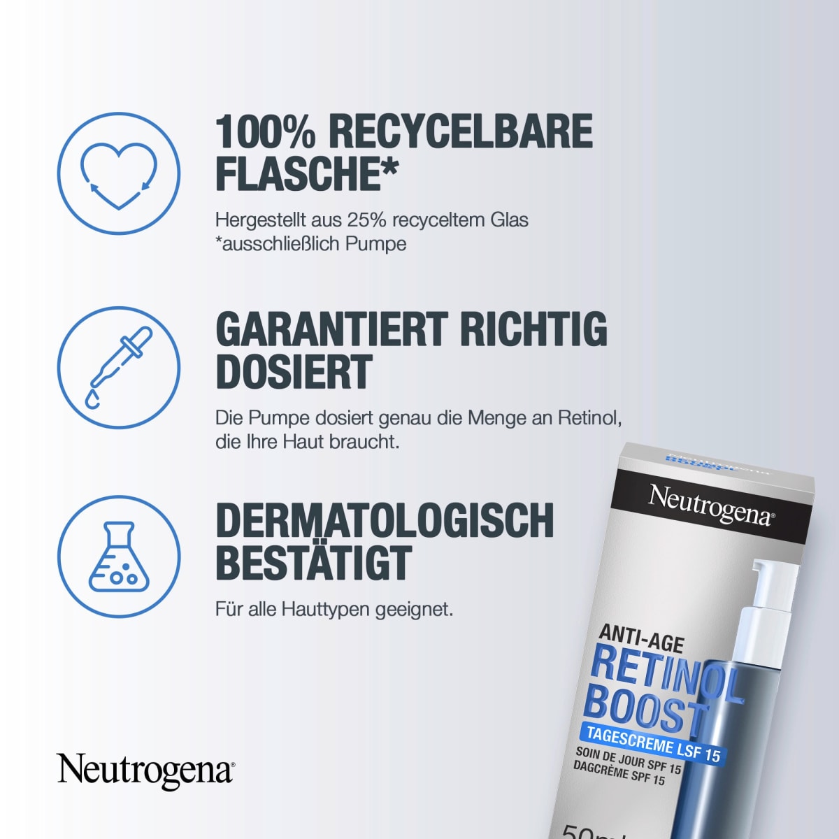 Anti Age Gesichtscreme Retinol Boost LSF 15, 50 ml