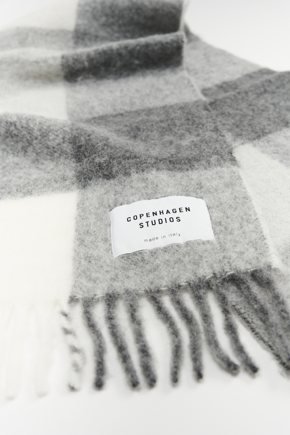 CPH SHAWL 4 wool mix grey melange