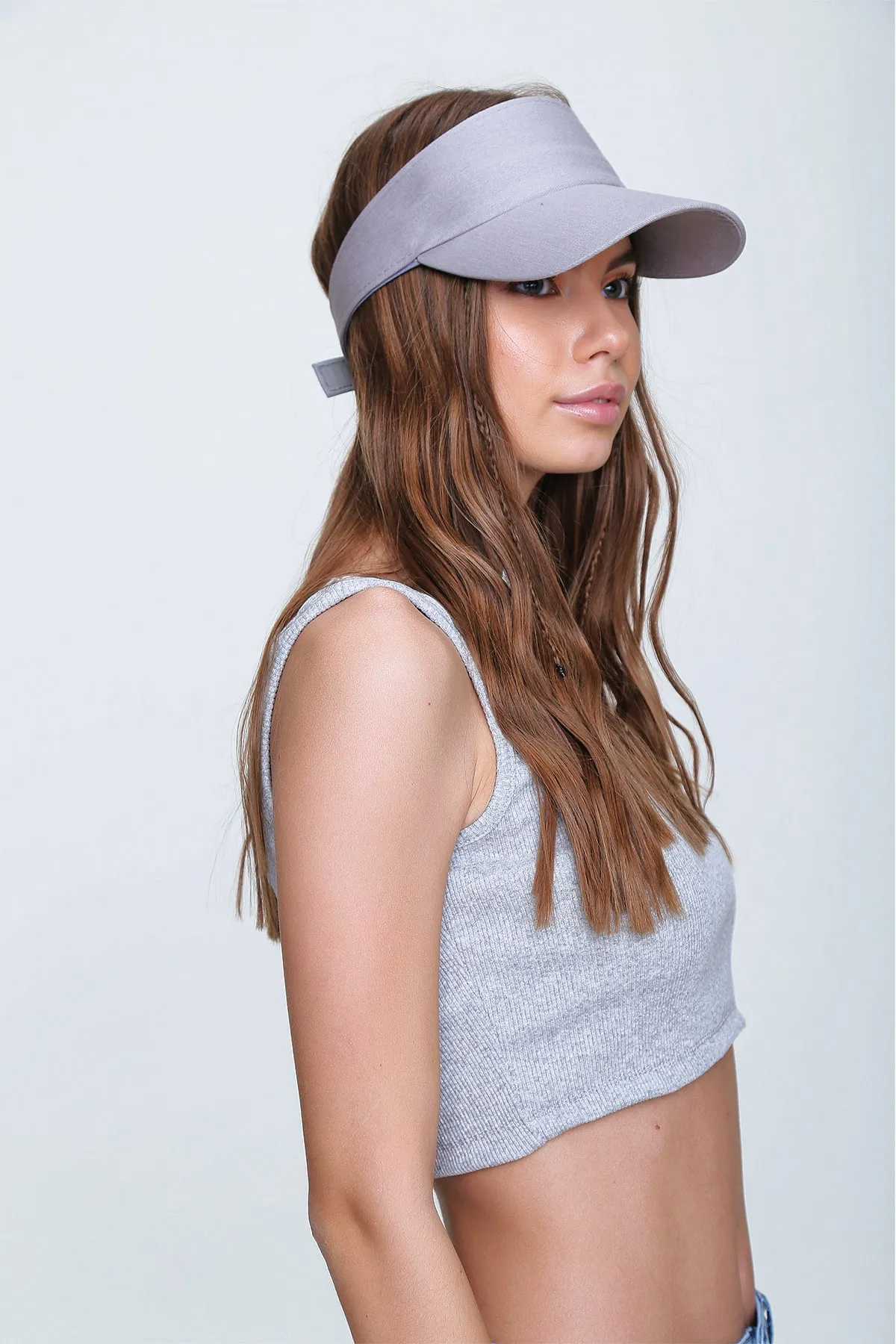 Trend Alaçatı Stili  Graue Tennismütze für Damen ALC-A2197