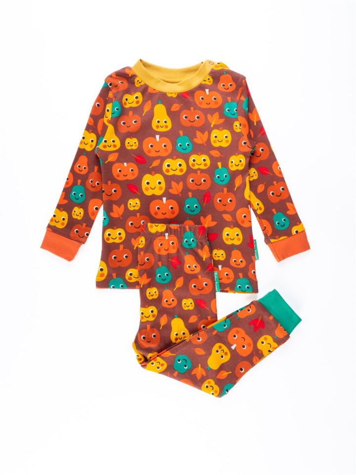 Toby Tiger Schlafanzug mit Kürbis Print in orange günstig kaufen 86