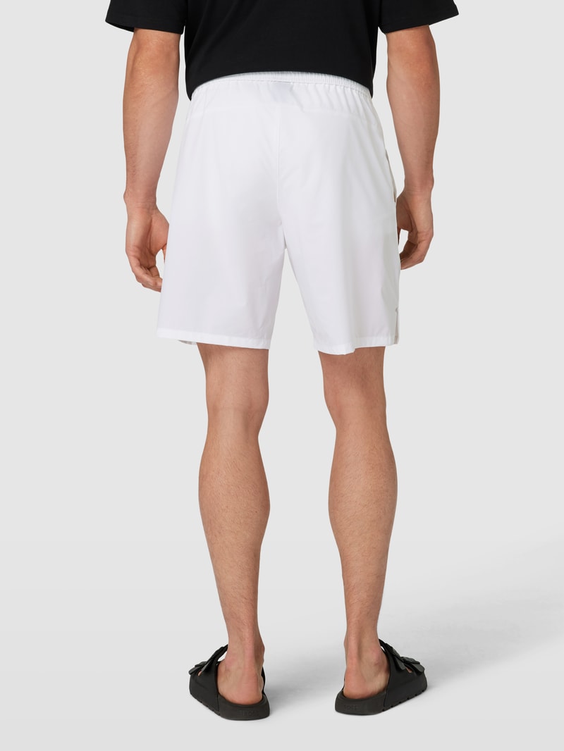 Shorts mit Label-Print in weiß