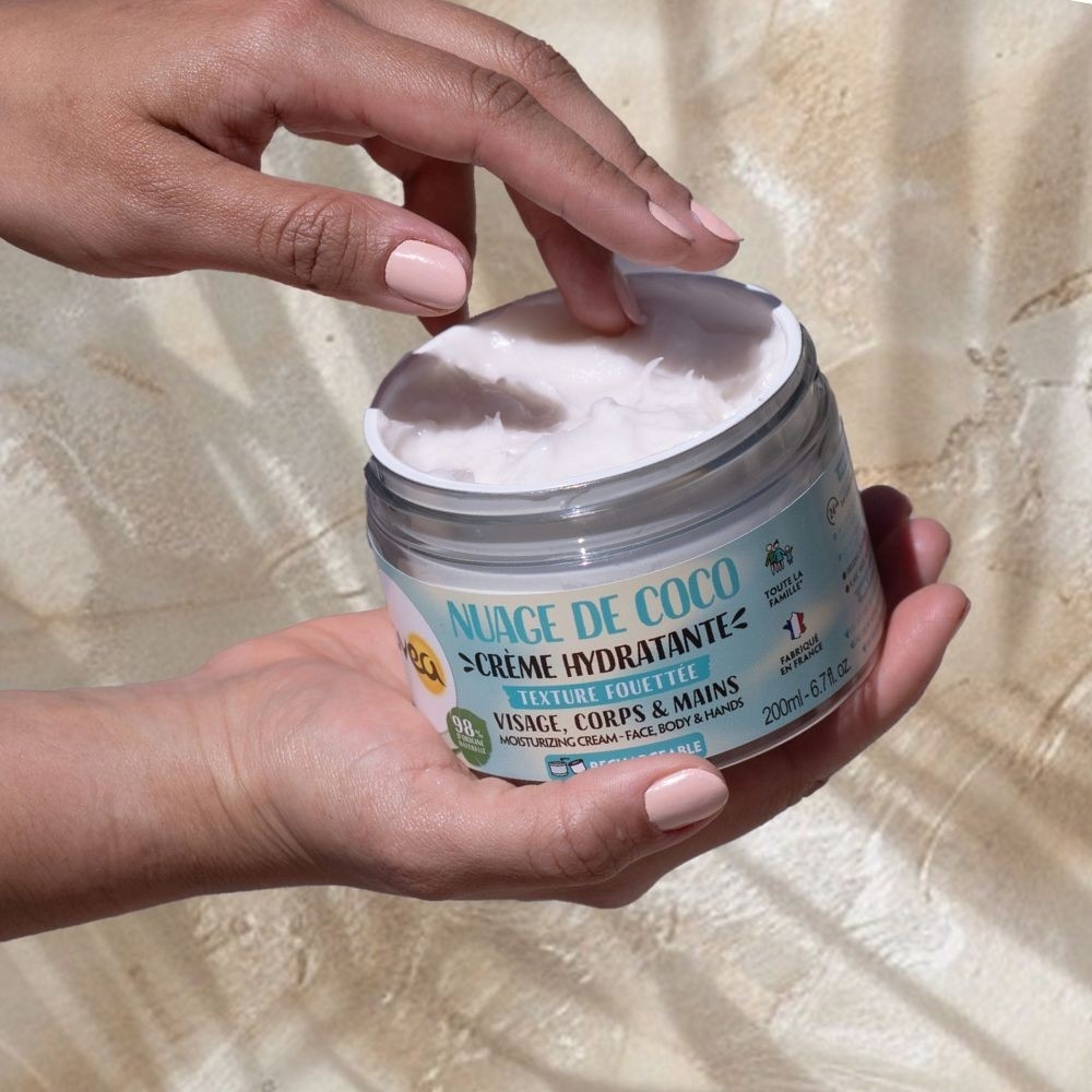 Crème hydratante Lovea pour le visage, le corps et les mains, parfum Noix de coco