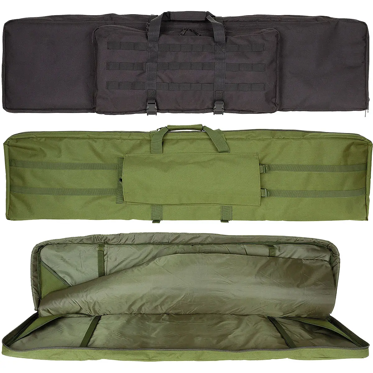 Gewehrtasche groß für 2 Waffen versch. Farben
