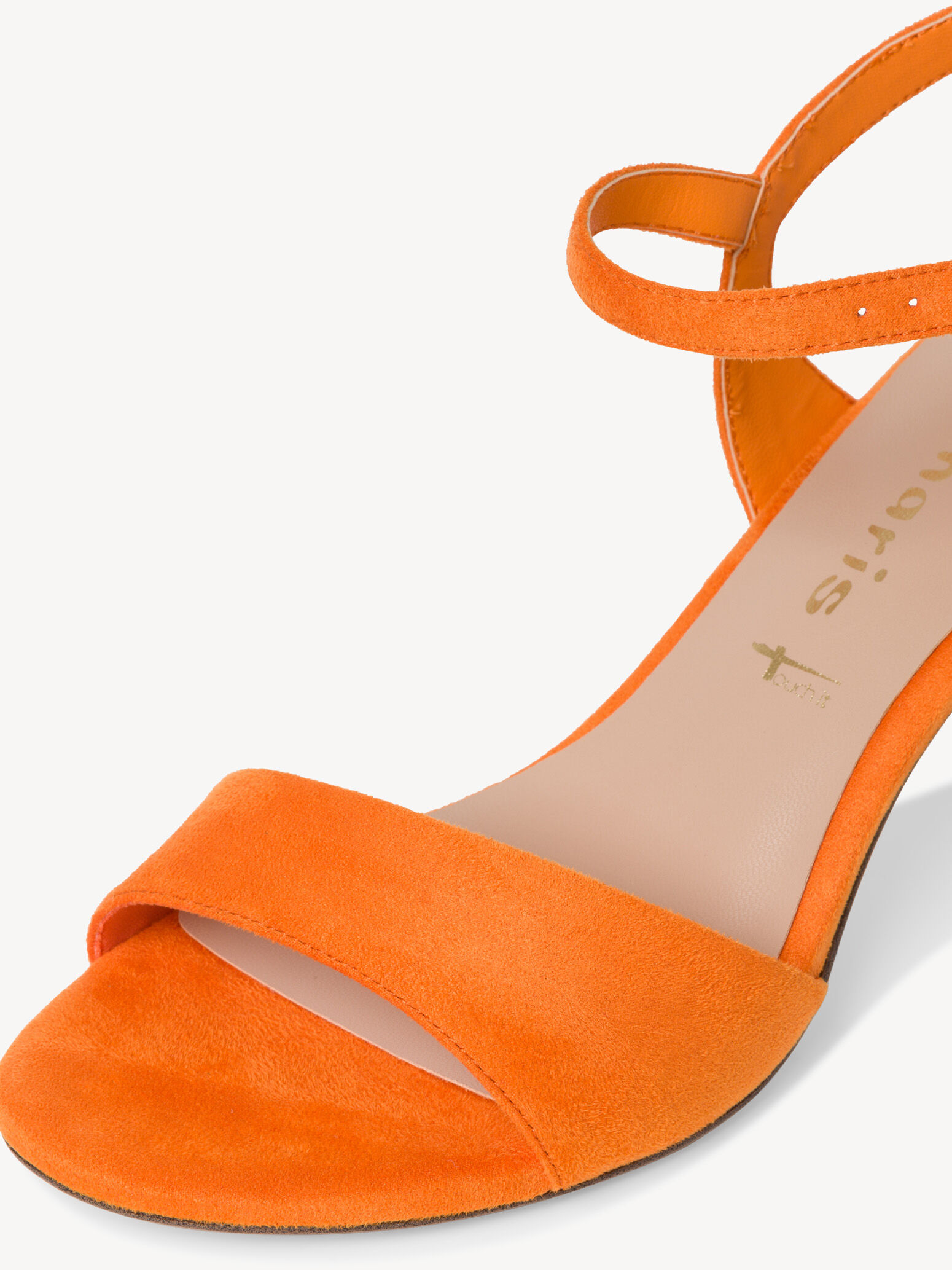 Sandale à talon - orange