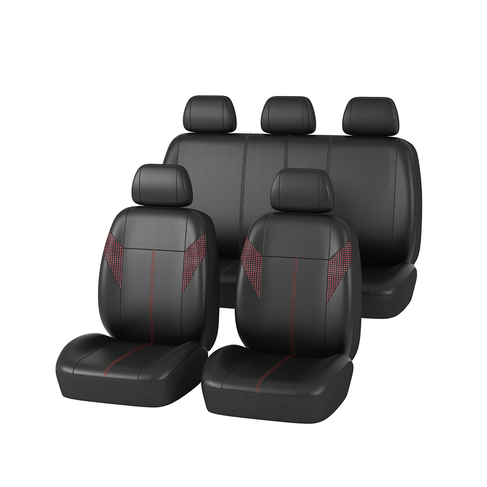 Norauto Deluxe Universal-Sitzbezüge schwarz/rot - ATU