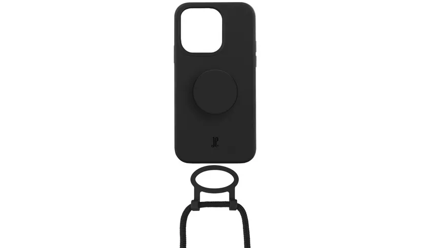 Just Elegance + PopSockets Case f. iPhone 14 Pro Max (6.7'') Black