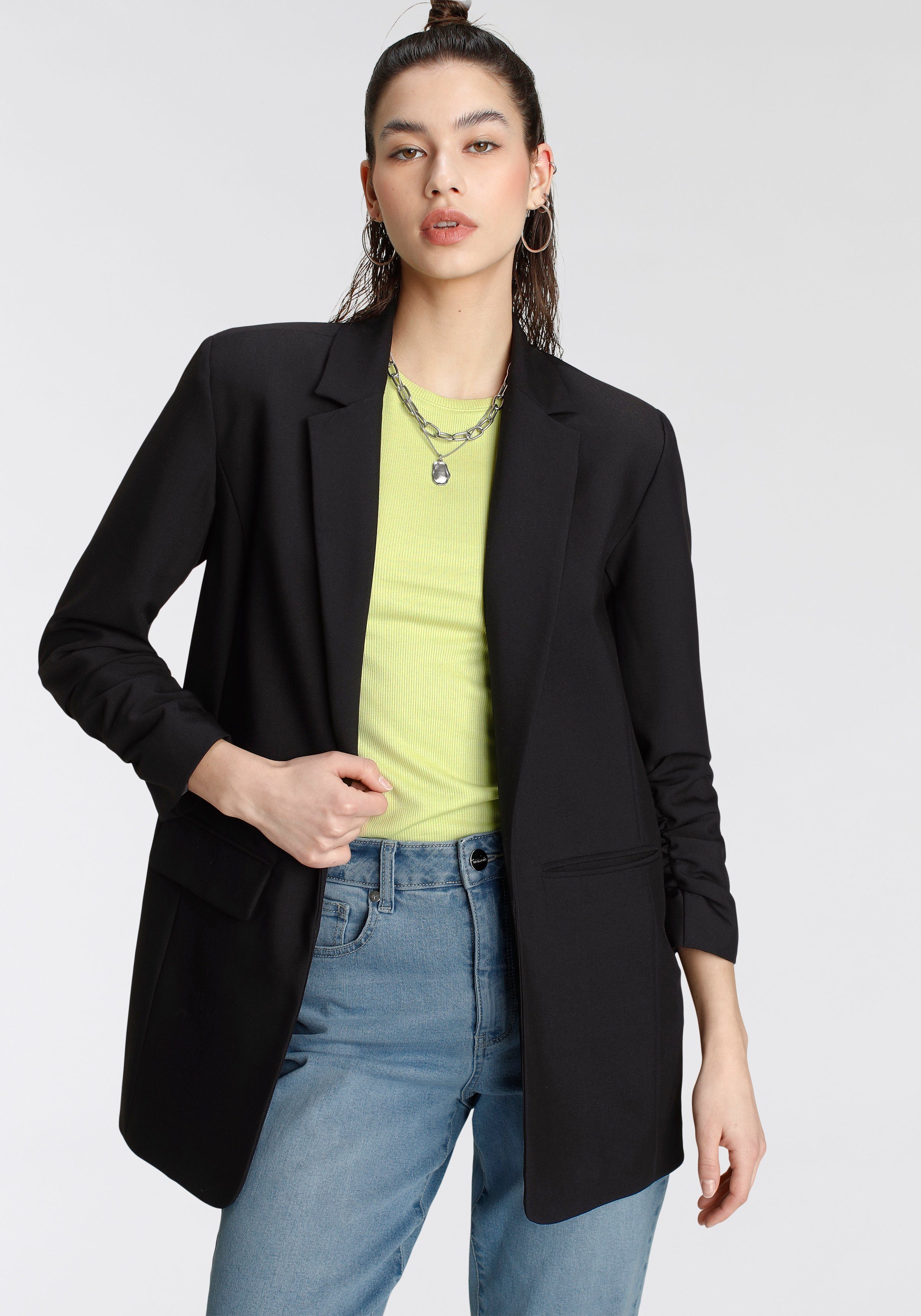 Tamaris Longblazer mit gerafften Ärmeln