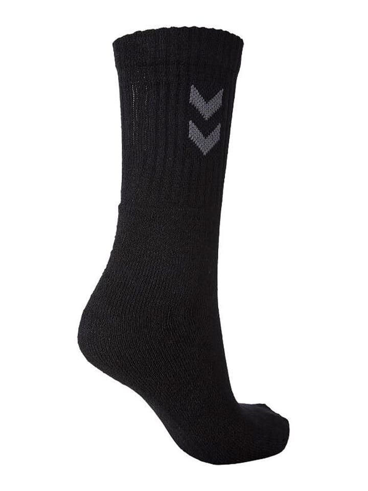 Hummel 6-er Set Sport Freizeit Basic Socken mit Logo in Schwarz-Weiß günstig kaufen