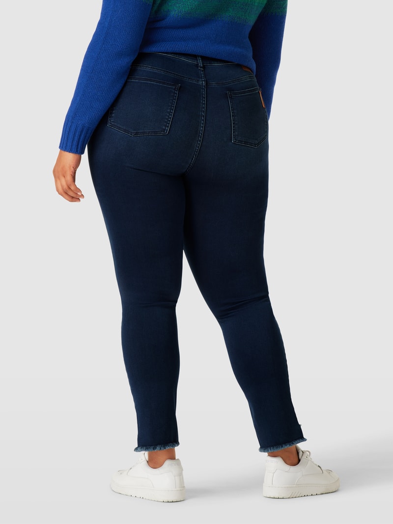 PLUS SIZE Slim Fit Jeans Modell 'ICARO' in dunkelblau