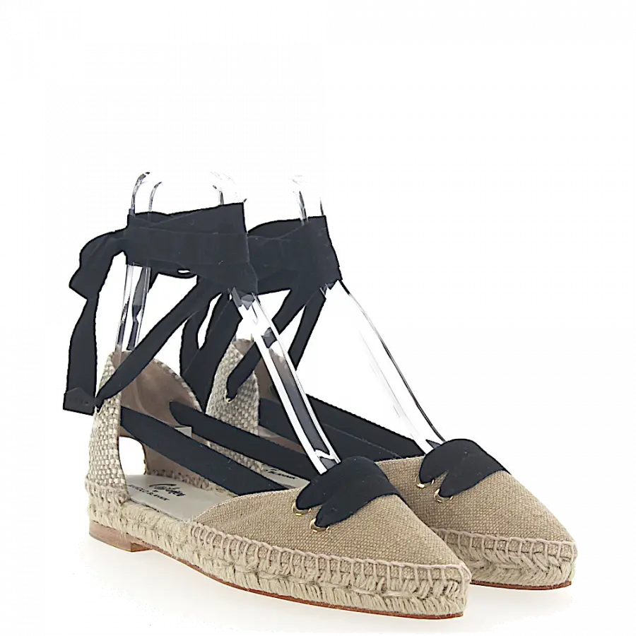CASTAÑER BY MANOLO BLAHNIK - Espadrilles MANOLO FLAT Textil beige - beige