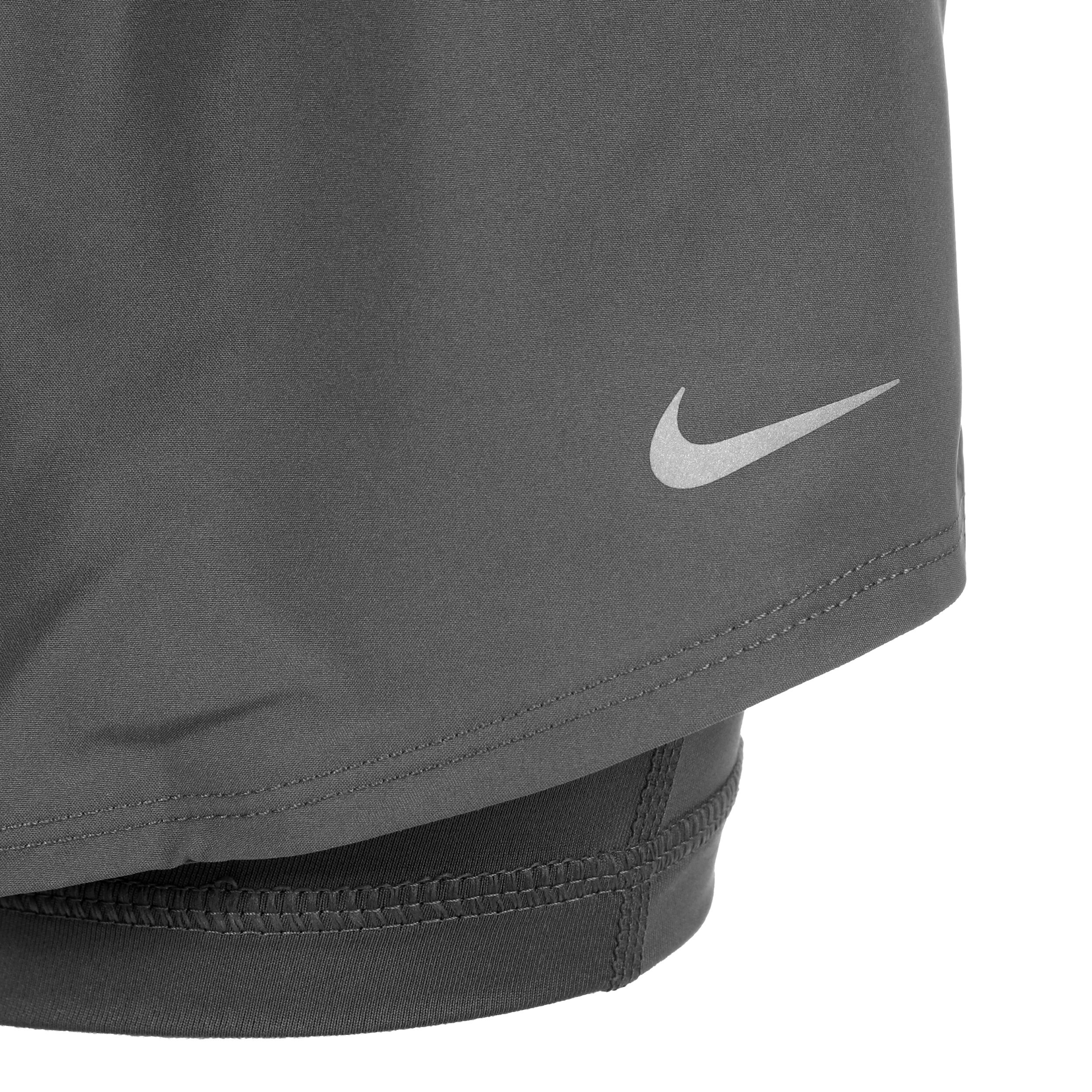 Dri-Fit One MR 3inch 2in1 Shorts Damen - Grau, Schwarz