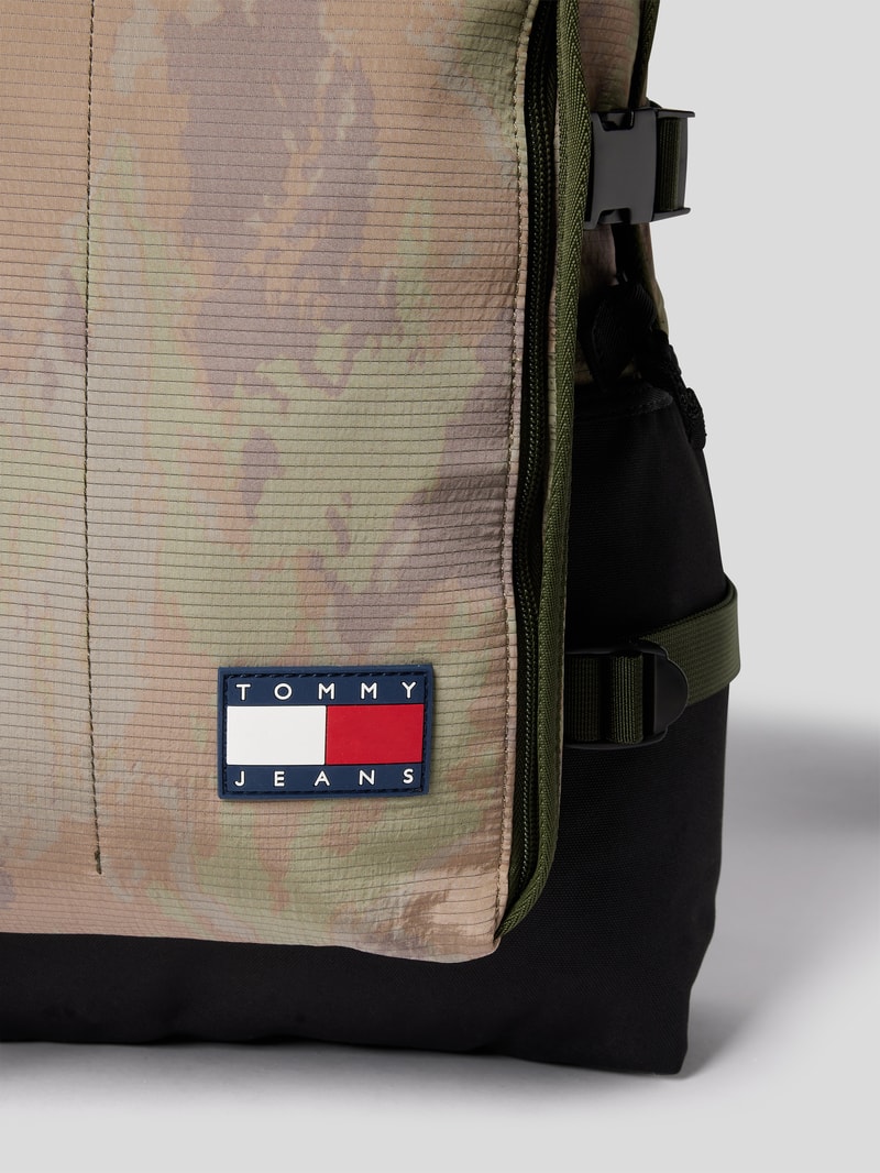 Rucksack mit Allover-Muster in beige