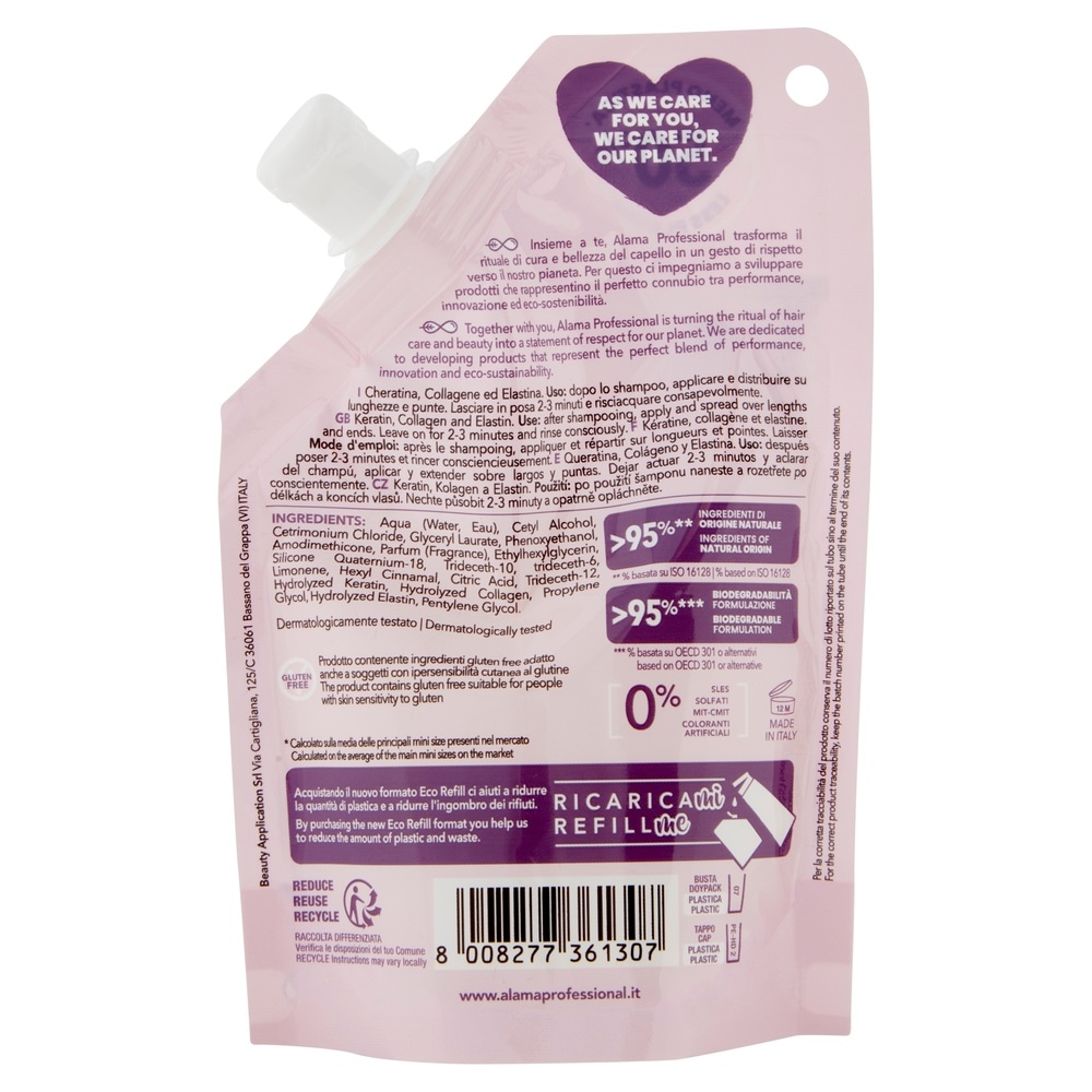 alama professional ECO REFILL CONDITIONER   APRÈS-SHAMPOING PROTECTEUR DE COULEUR 100 ML CONDITIONER