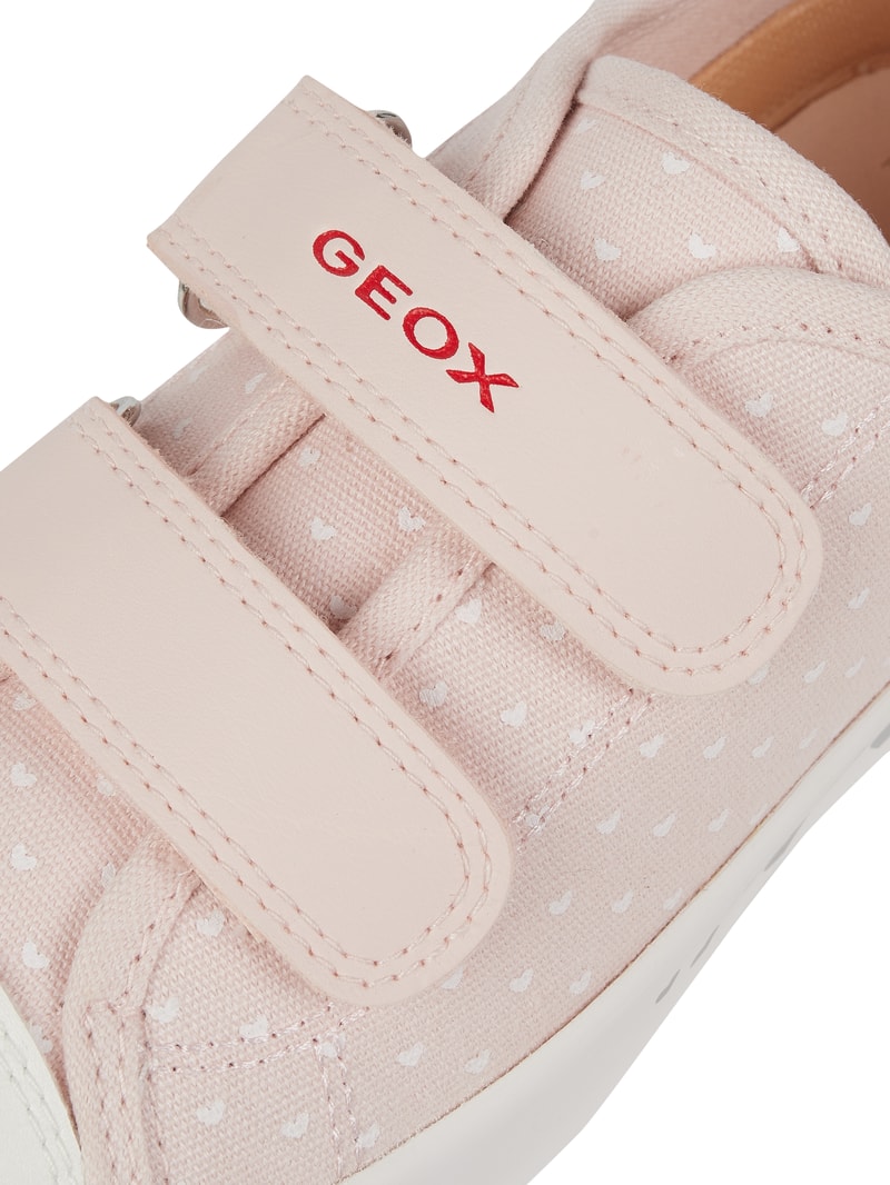Sneaker mit Klettverschluss Modell 'Ciak' in hellrosa