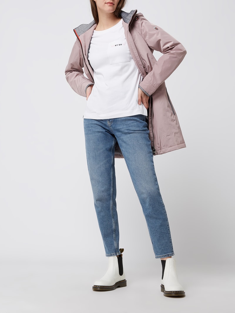 Jacke mit Label-Detail Modell 'STOCKHOLM' in rosé
