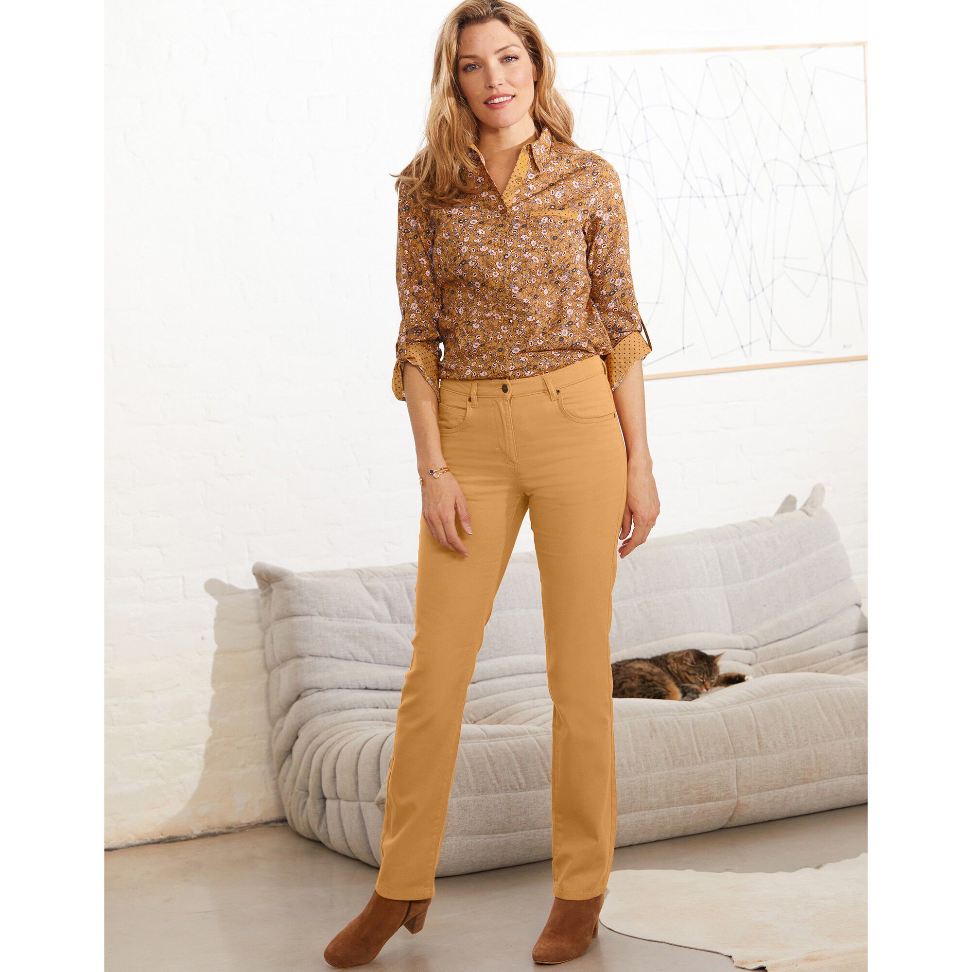 Pantalon sculptant coupe 5 poches