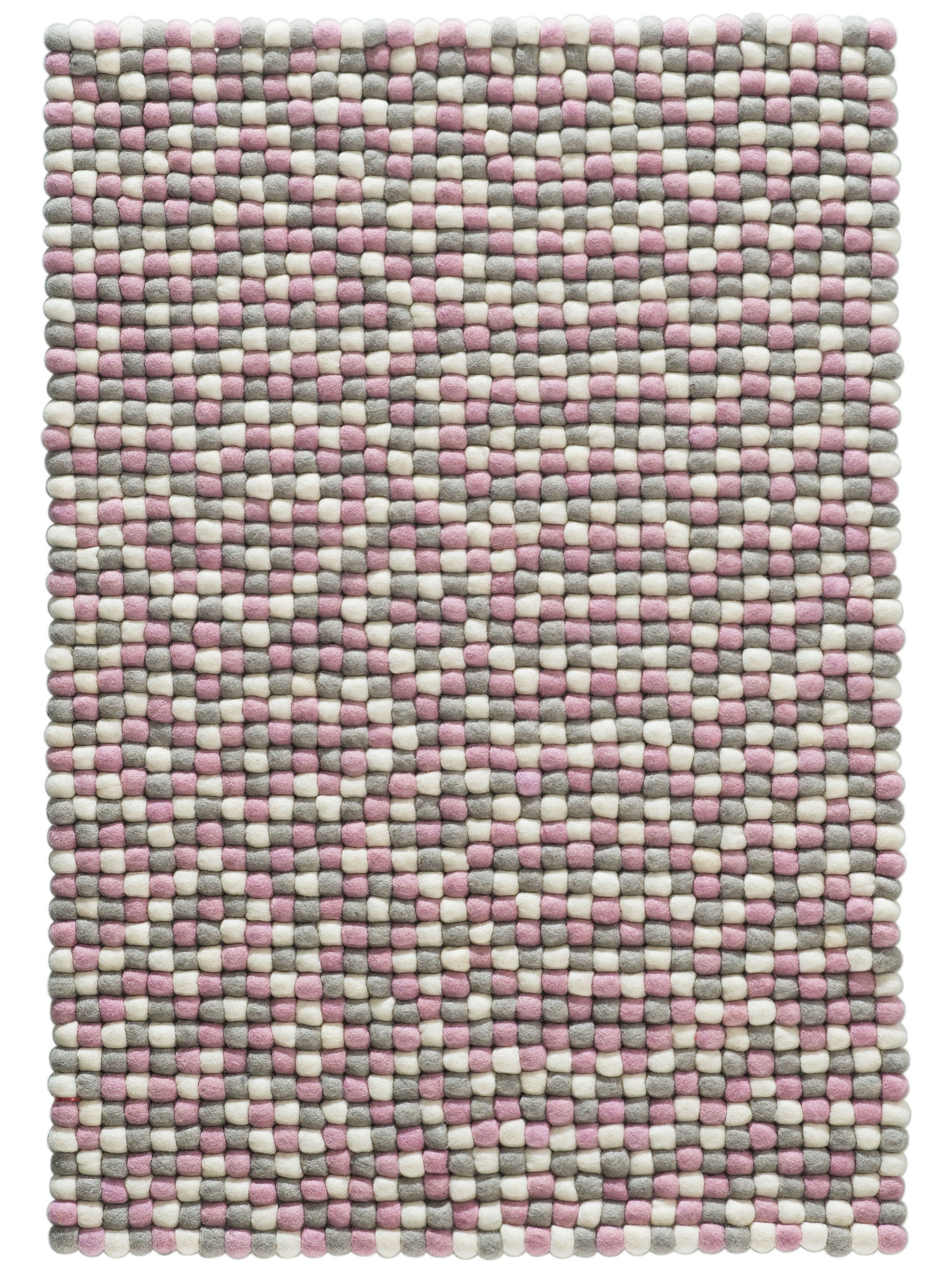 Smedby Filzkugel-Teppich, Rose