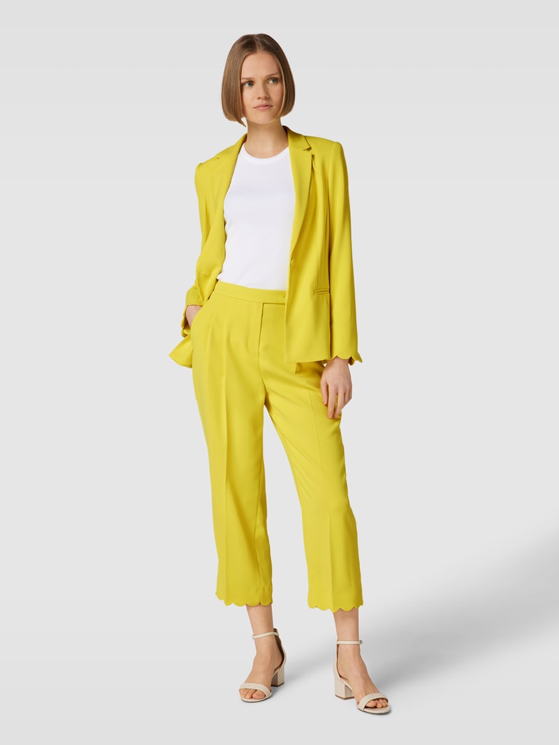 Blazer mit Reverskragen in neon gelb