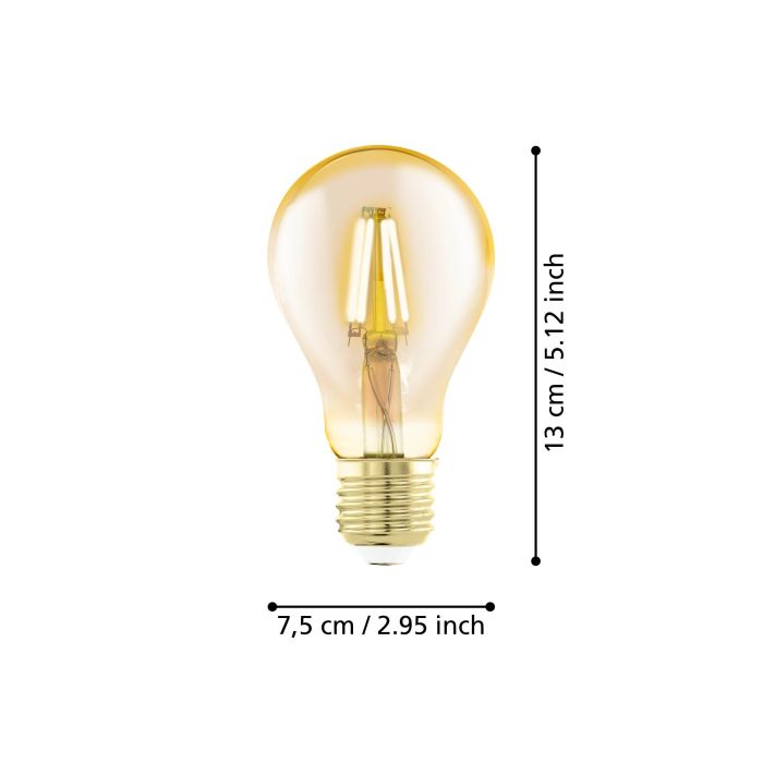 EGLO E27 LED Filament Leuchtmittel Amber