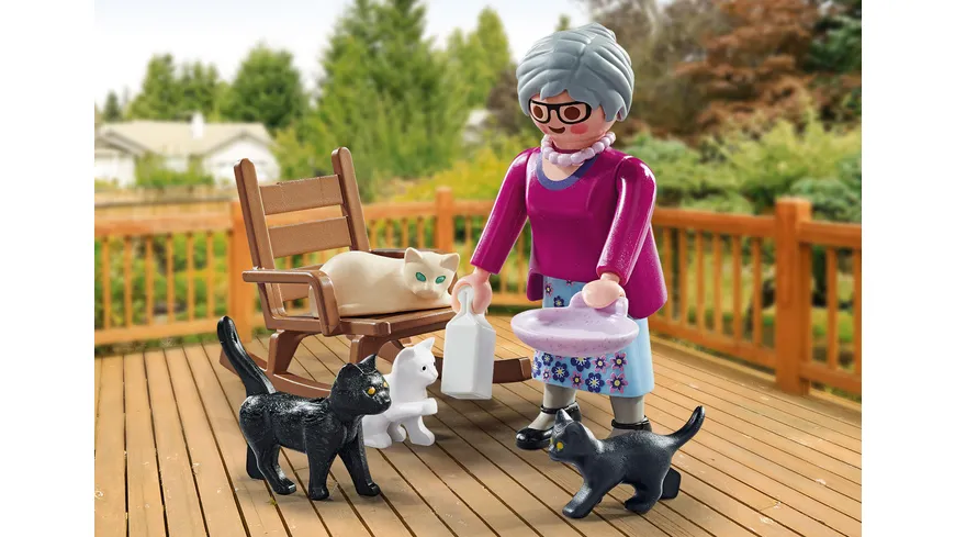 PLAYMOBIL 71172 - Special Plus - Oma mit Katzen