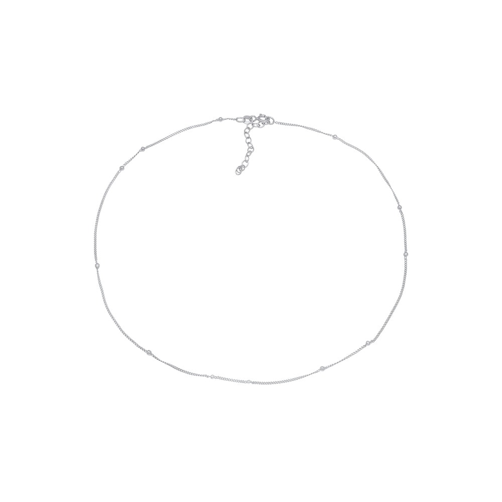 Elli Elli Collier Basic Choker Panzerkette Kugeln 925 Silber collier