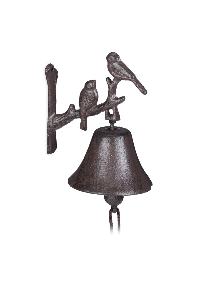 relaxdays Türglocke Vogel Motiv in Braun günstig kaufen onesize
