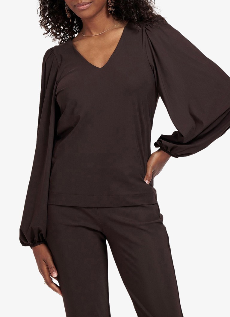 Studio Anneloes Lesha top with balloon sleeves