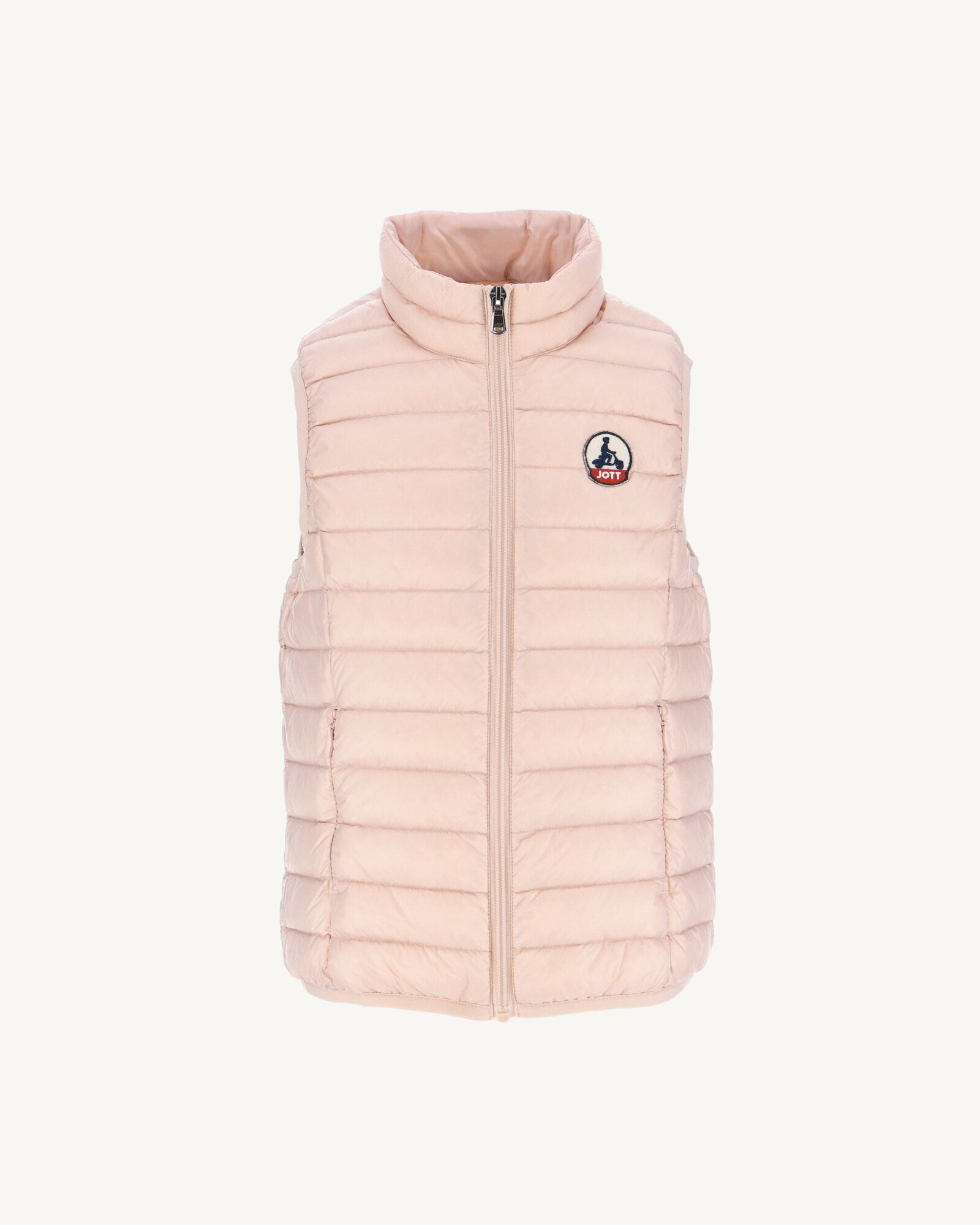 Doudoune sans manches enfant Rose pale Zoe