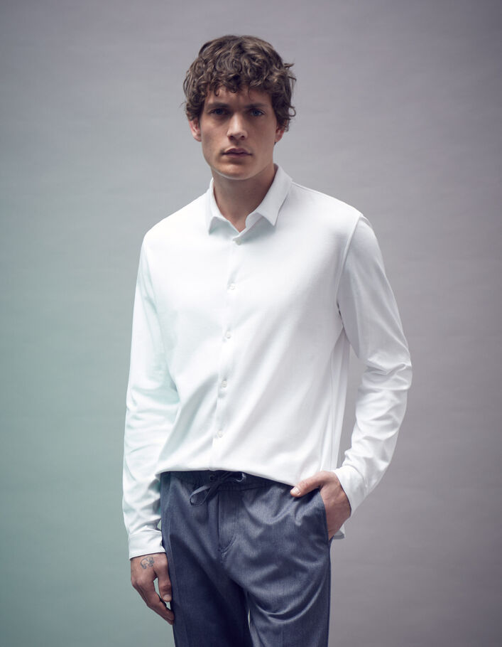 Chemise EASY blanche ABSOLUTE DRY en maille Homme