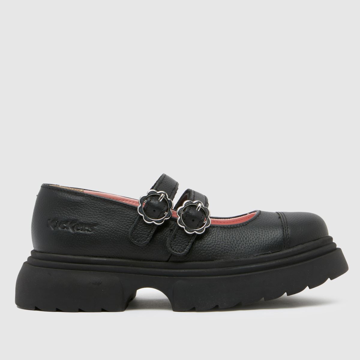 Kickers svarta kenzi mj flickor juniorskor