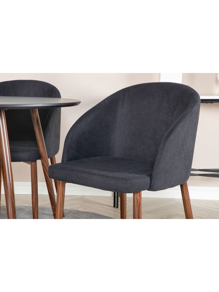ebuy24 Essgruppe Plaza 37 (5-teilig) Schwarz 100 x 100 cm günstig kaufen onesize