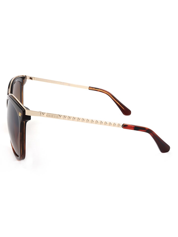 Guess Damen-Sonnenbrille in Braun/ Gold günstig kaufen 60