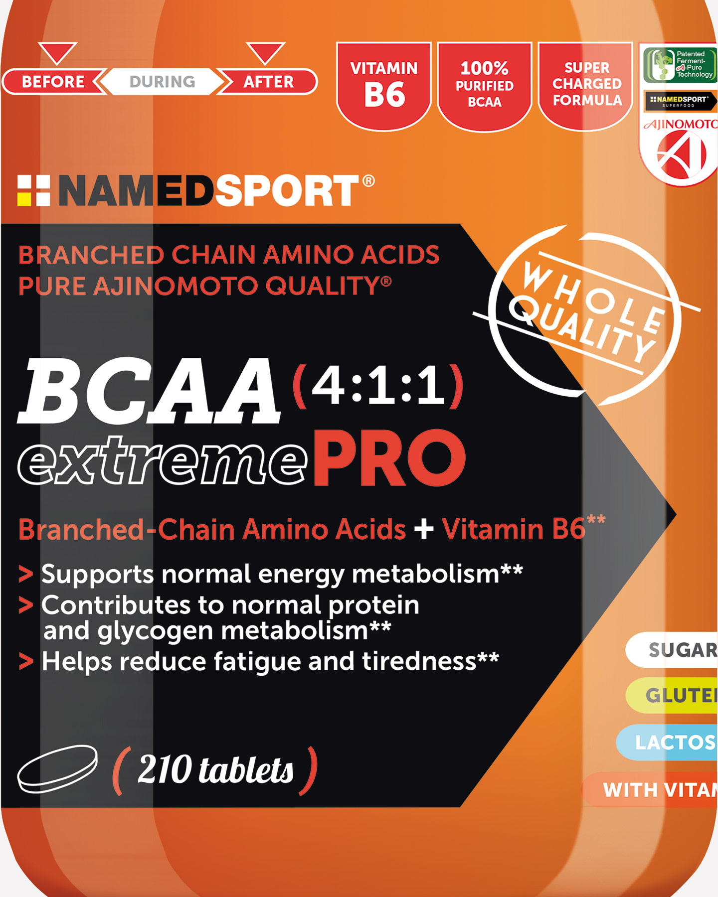 Energetico Named Sport BCAA 4:1:1 210 Cpr 1FO-TAB-BCA4-03