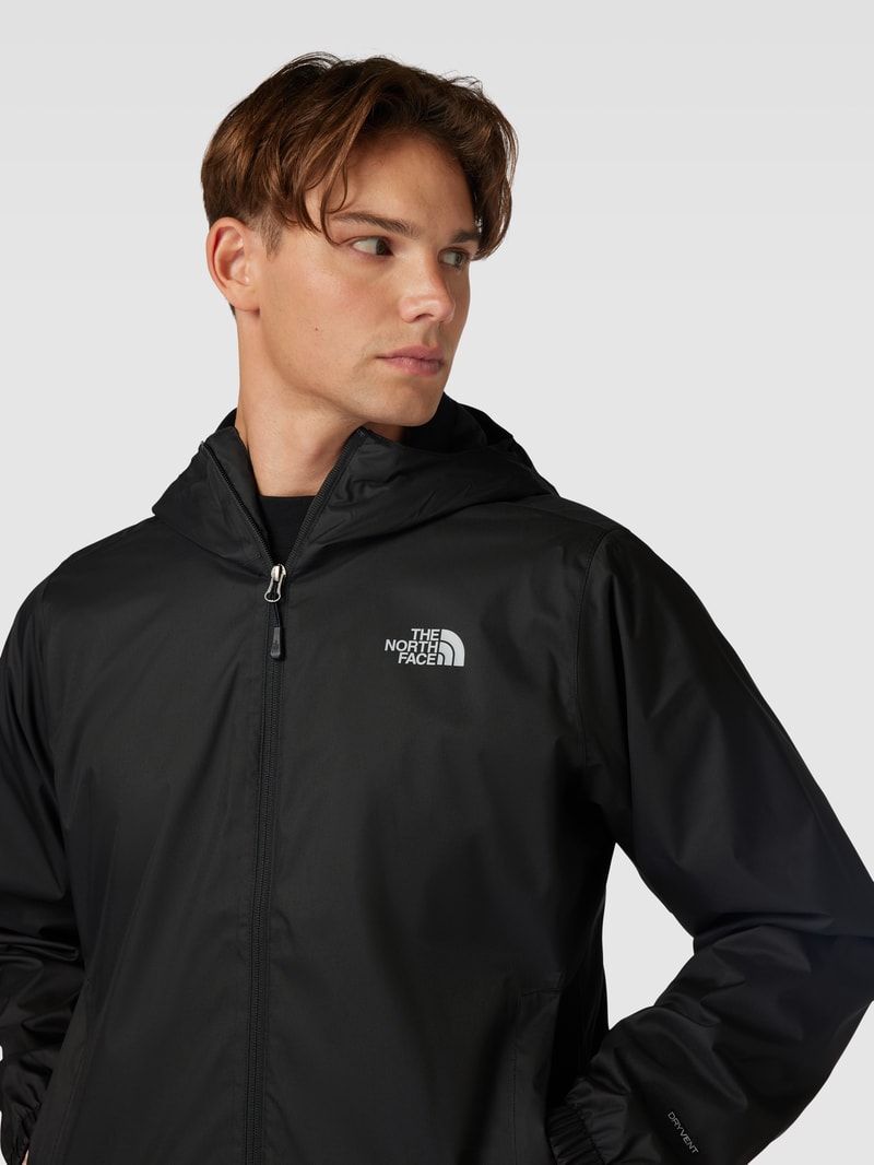 Jacke mit Kapuze Modell 'QUEST' in schwarz