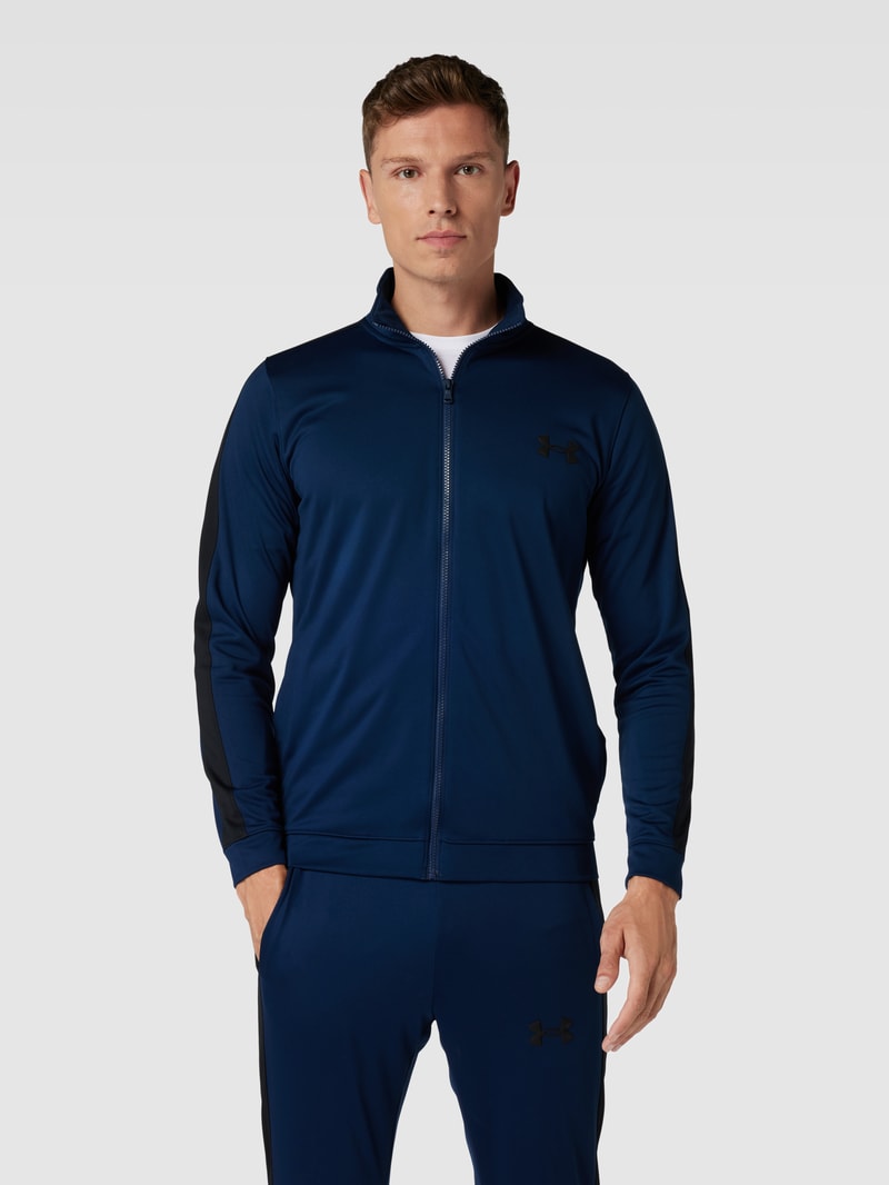 Tracksuit mit Logo-Detail Modell 'Knit' in marineblau