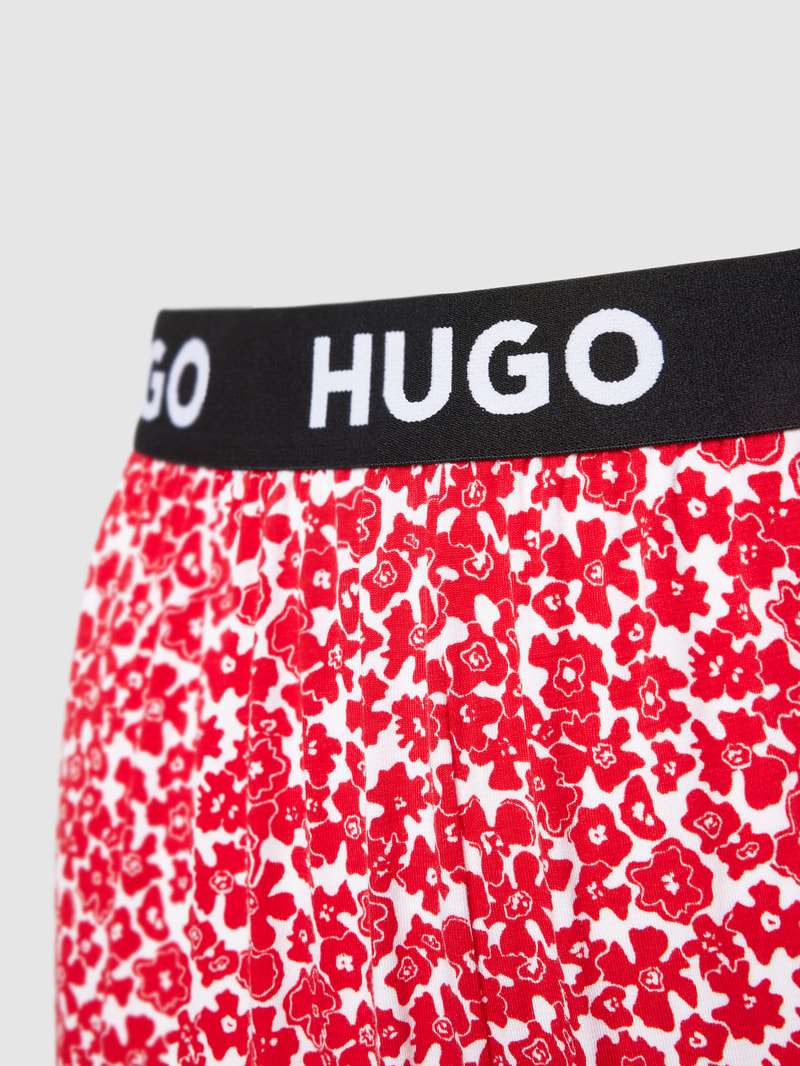 Pyjama-Hose mit Allover-Muster Modell 'UNITE' in rot