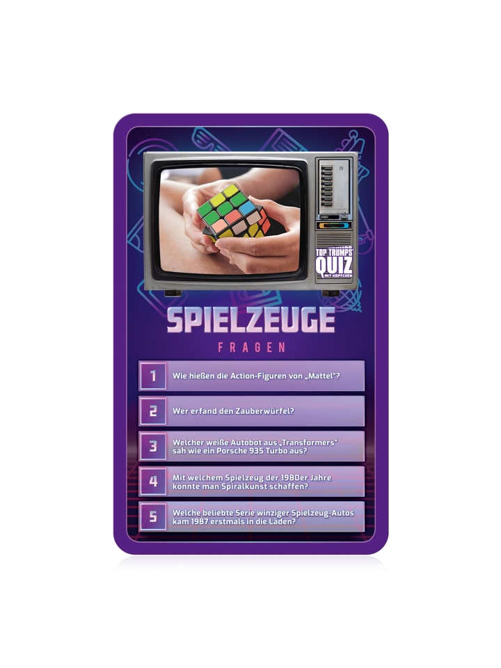Winning Moves Top Trumps Quiz 80er Ratespiel in bunt günstig kaufen onesize