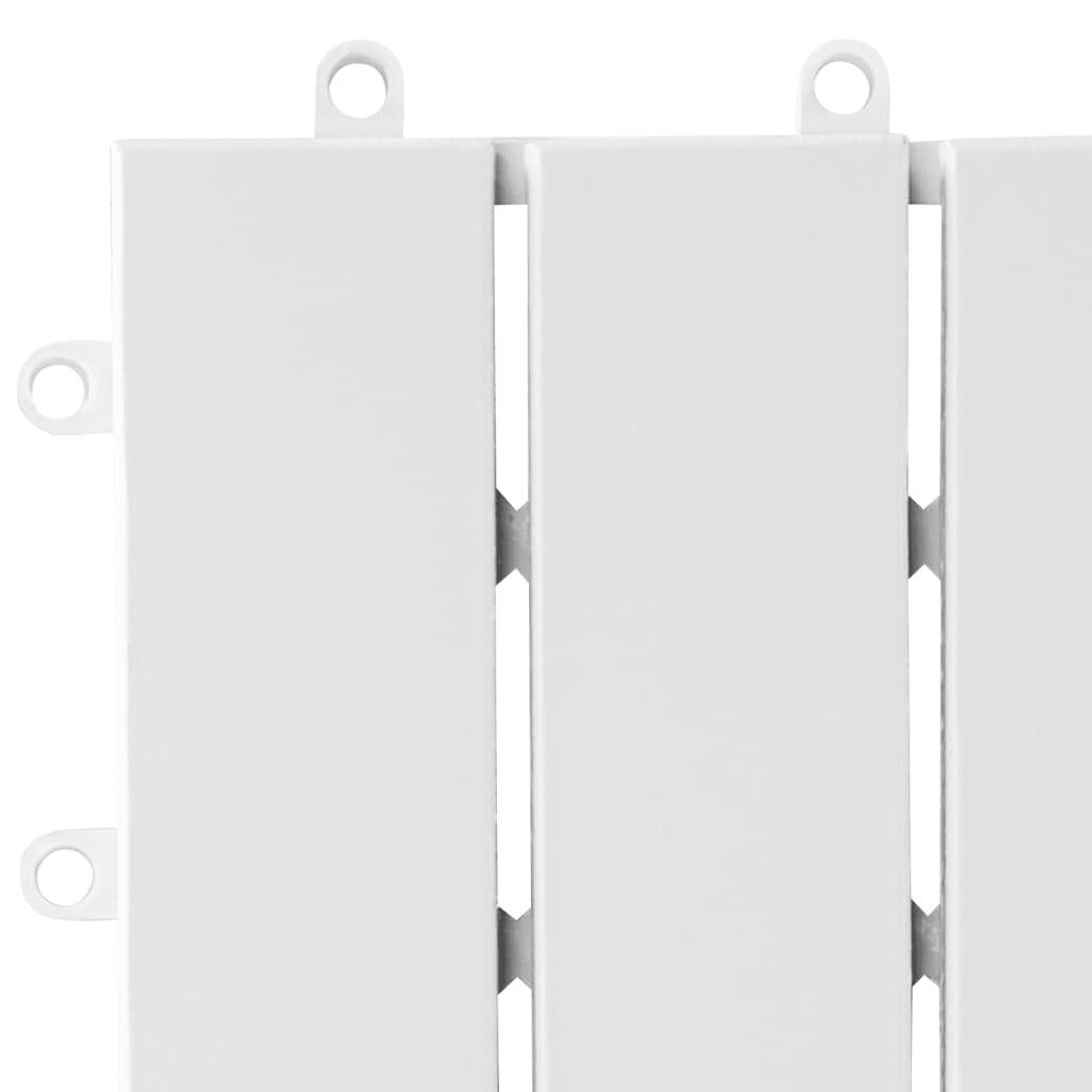 Teppichboden Terrassenfliesen 30 Stk. Weiß 30x30 cm Massivholz Akazie, vidaXL