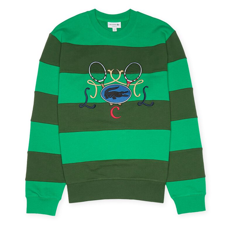 Lacoste 70s Pullover grün