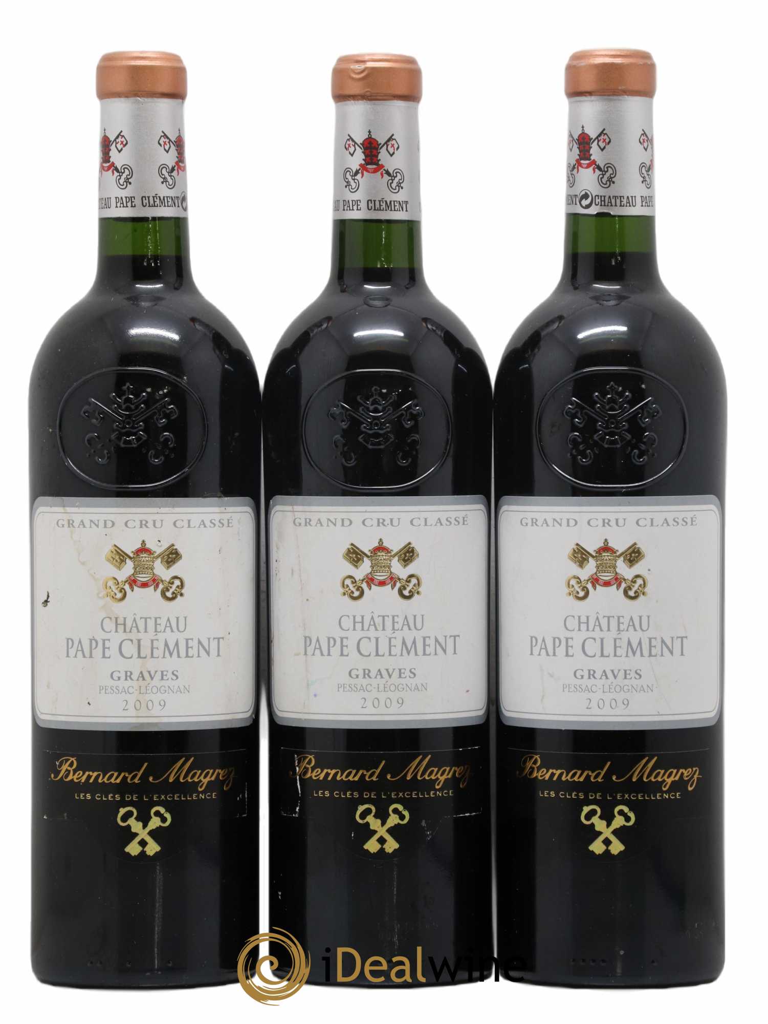 Château Pape Clément Cru Classé de Graves  2009 - Lot de 3 Bouteilles