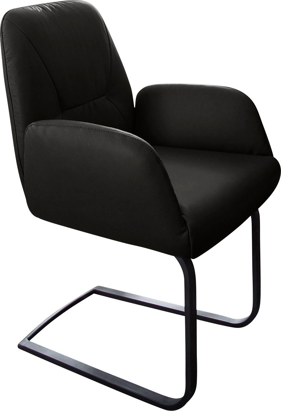 W.SCHILLIG Freischwinger ole, Gestell in Schwarz pulverbeschichtet