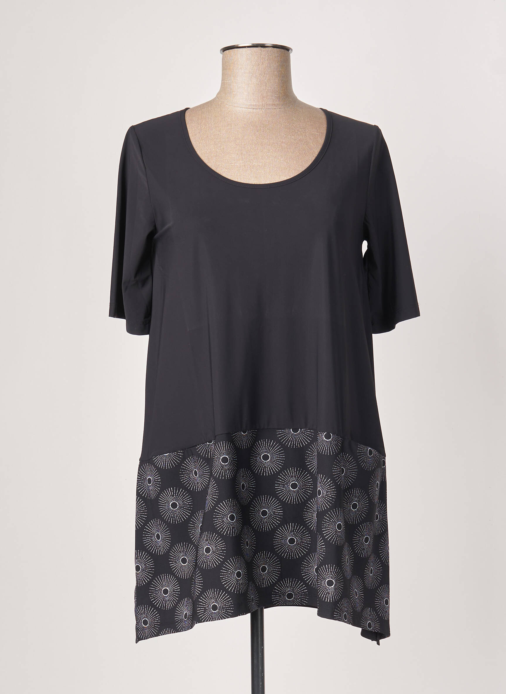 G Oze Tuniquemanchecourte Femme couleur noir