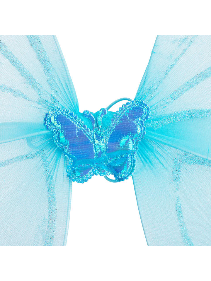 relaxdays Feenflügel Zauberstab in Blau günstig kaufen onesize