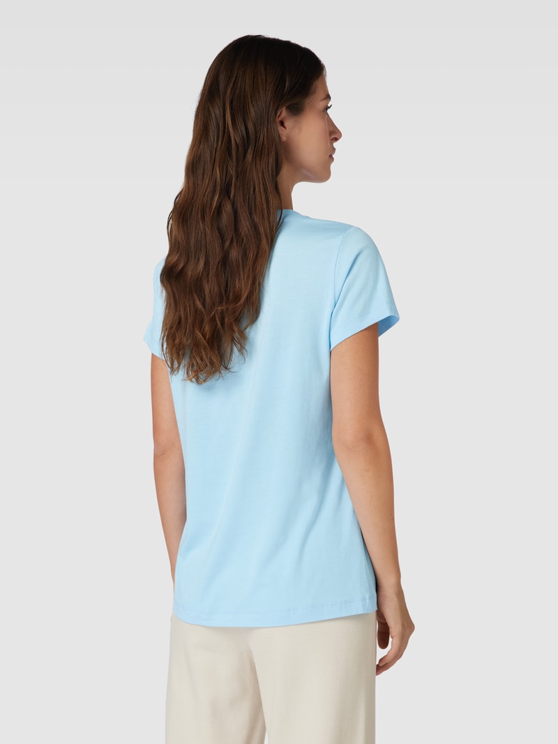 T-Shirt mit Statement-Print in blau